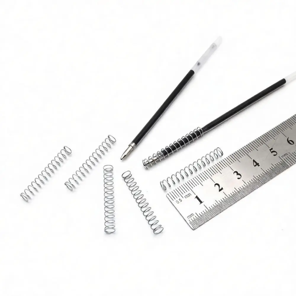 Universal Compression Springs For Ballpoint Pens Repair Stationery Accessory Durable Metal Coil Replacement Part Kit Tool
