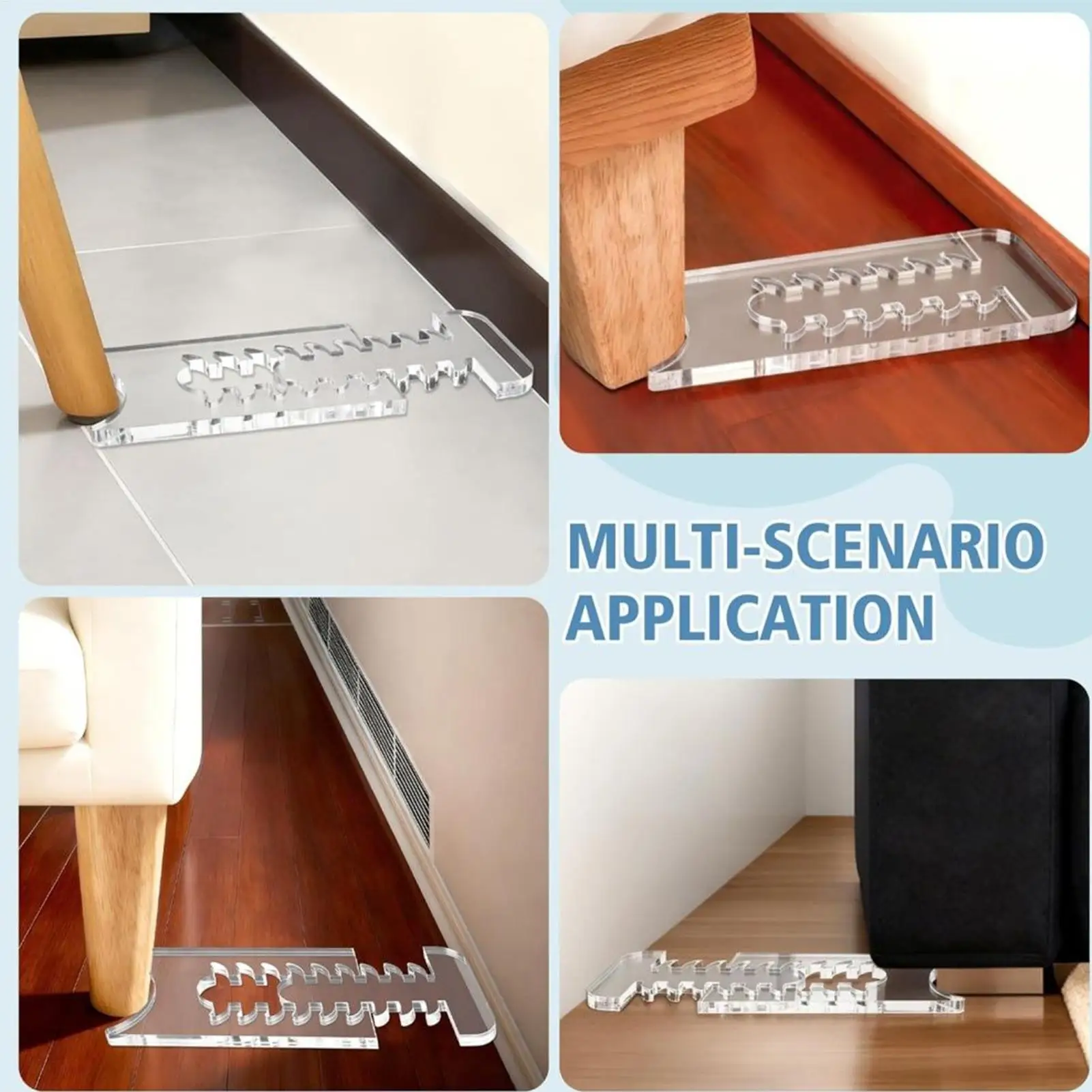 Couch Wall Spacer Anti-Slip Furniture Protector Keep Outlet Space Under Sofa Stoppers for Living Room Bedroom Floor Gap Cover - view 6