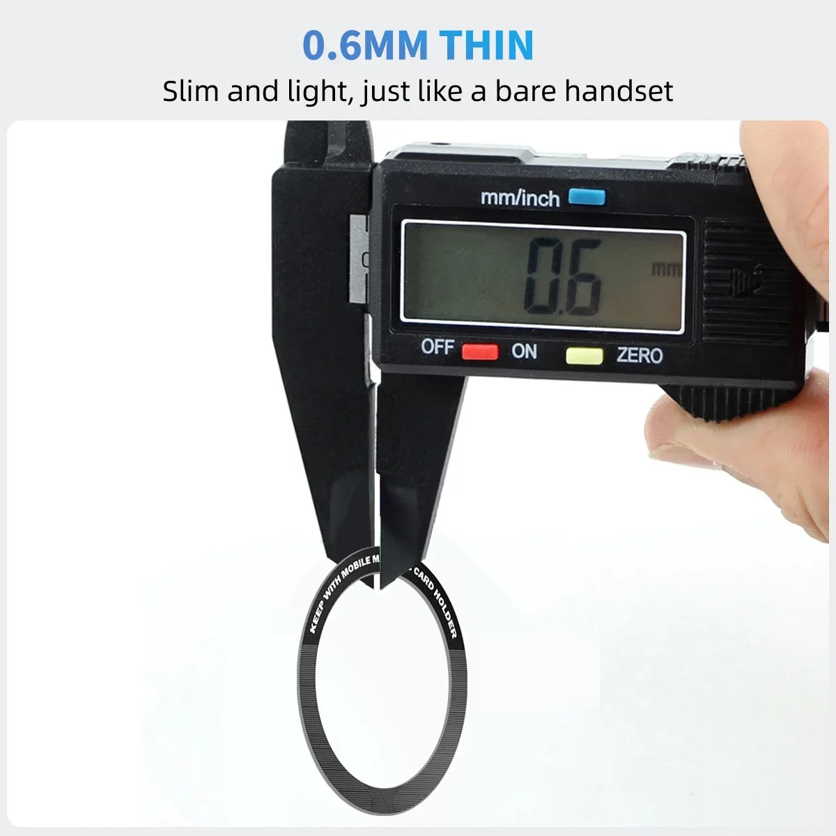 1 قطعة/3 قطعة/5 قطعة الفولاذ المقاوم للصدأ العالمي المغناطيسي لوحة معدنية حلقة ل Magsafe شاحن لاسلكي صفائح حديد ملصق حامل هاتف السيارة #3