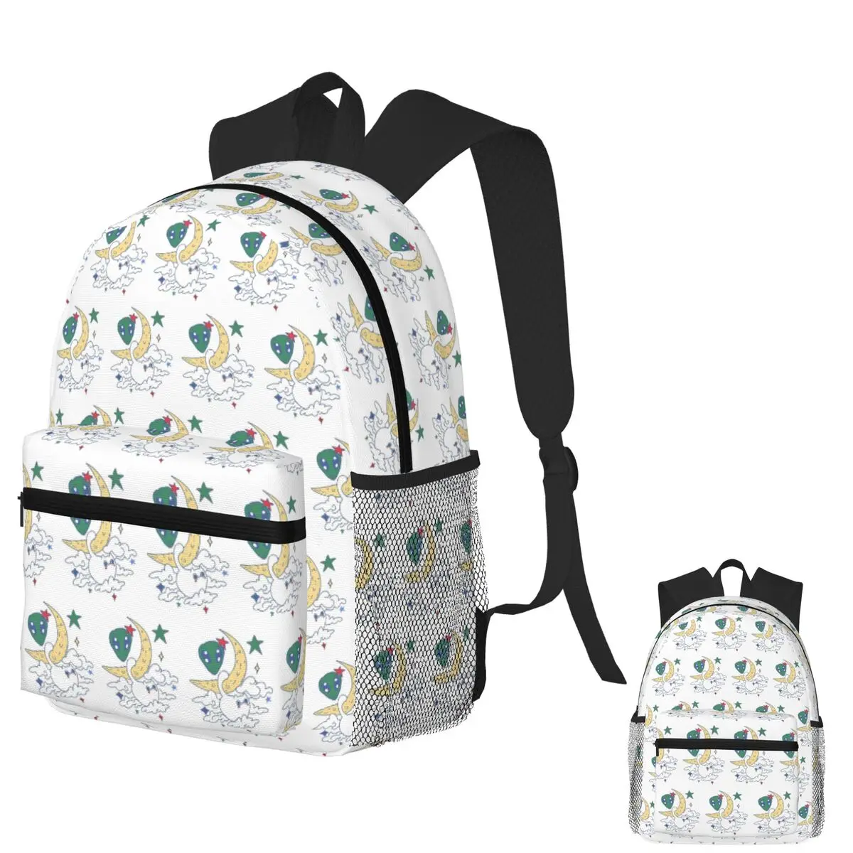 حقيبة ظهر The Cat Is The Alien Student حقيبة مدرسية للمشي لمسافات طويلة والسفر Daypack للأولاد والبنات حقيبة كتب عصرية حقائب كتف