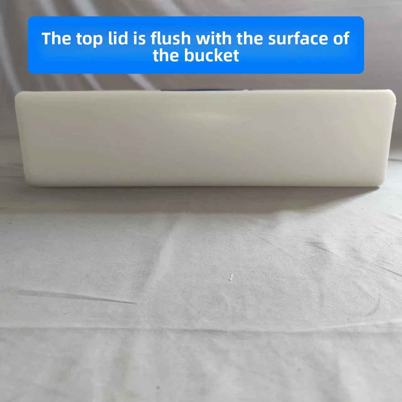 Food-grade Rectangular Extra-thick Plastic Water Bucket for Hidden Ultra-low Water Tank Under Car Seats