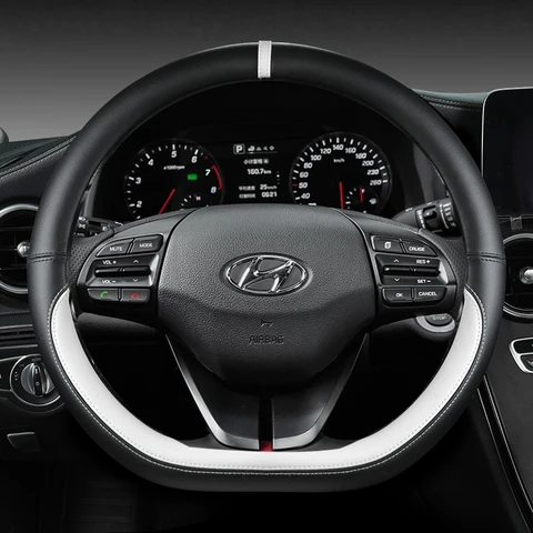 Чехол на руль D-образной формы для Hyundai Ioniq 5 из искусственной кожи — фото модели