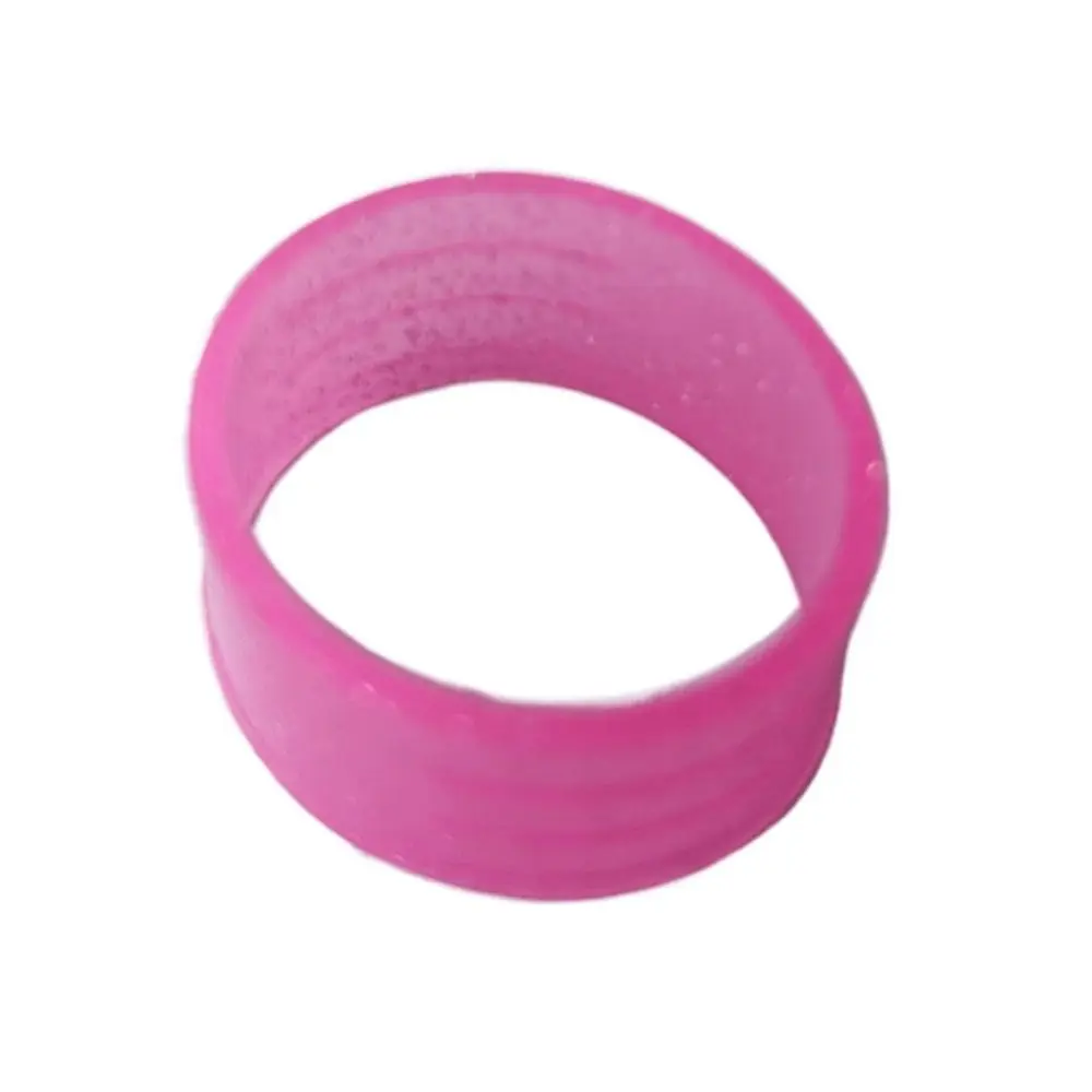 Anillo de sellado de raqueta de tenis de Color caramelo, anillo de agarre de raqueta de tenis de silicona elástico, colorido y brillante