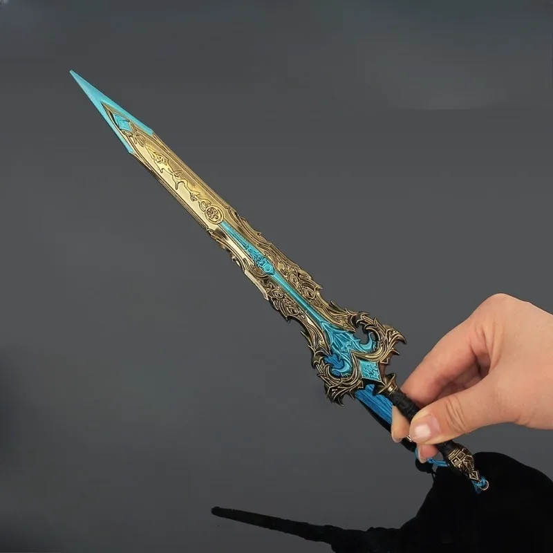 30 سنتيمتر سلسلة الأسلحة الباردة QingYun السيف السيف Enfeoffment من الآلهة الطرفية نموذج معدني السيف اكسسوارات حلية جمع