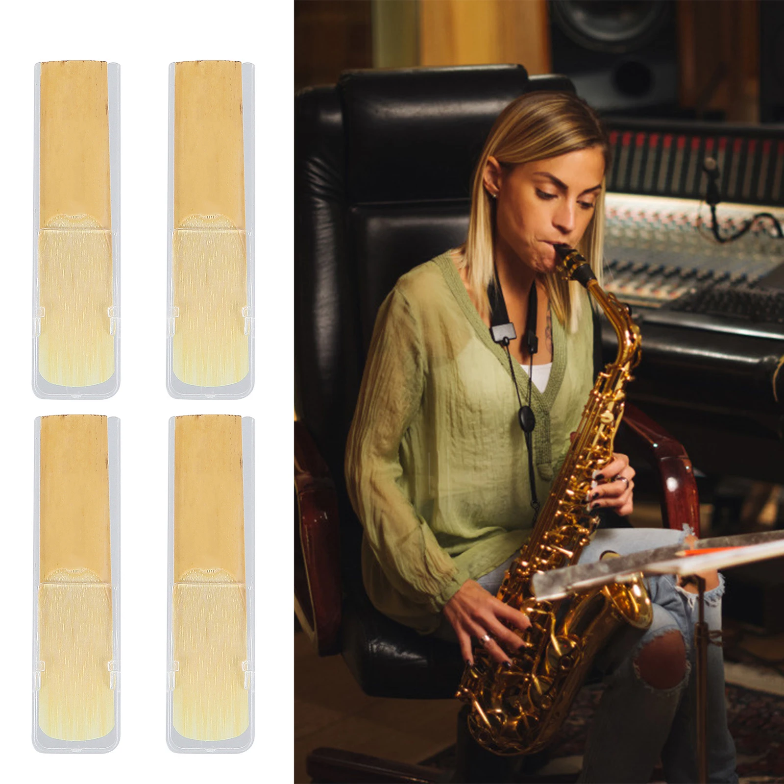 

Reed Trimmer Set Alto Saxophone Cushion Pad Bass Repair Kit Wooden Instrument Tool Mouthpiece Cutter