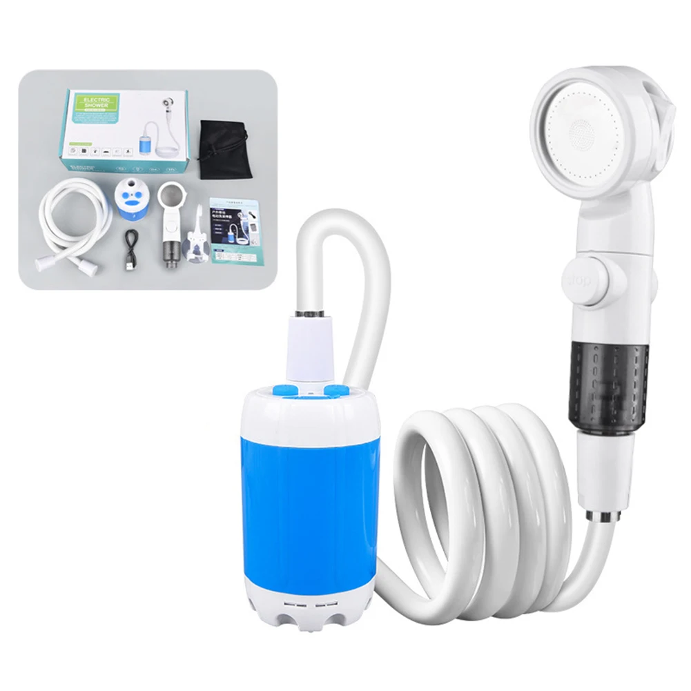 

No Need For Electricity Portable Camping Shower Outdoor Camping Shower Pump Rechargeable Electric Shower Pump With Smart Digital