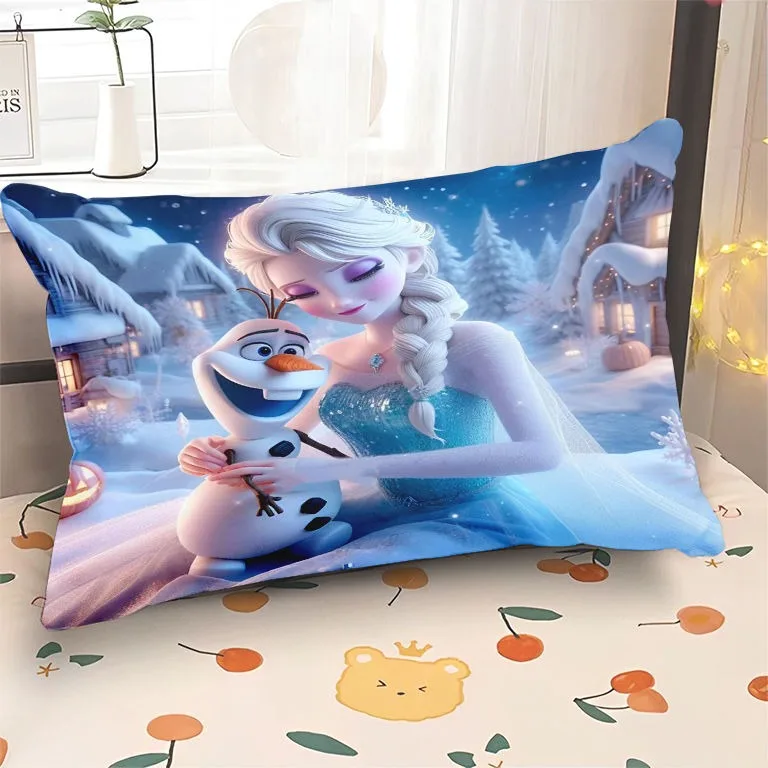 Frozen Princess Printed Pillowcase Bedroom Room Decoration Bed Sleeping Pillowcase Home Living Room Sofa Cushion Cover