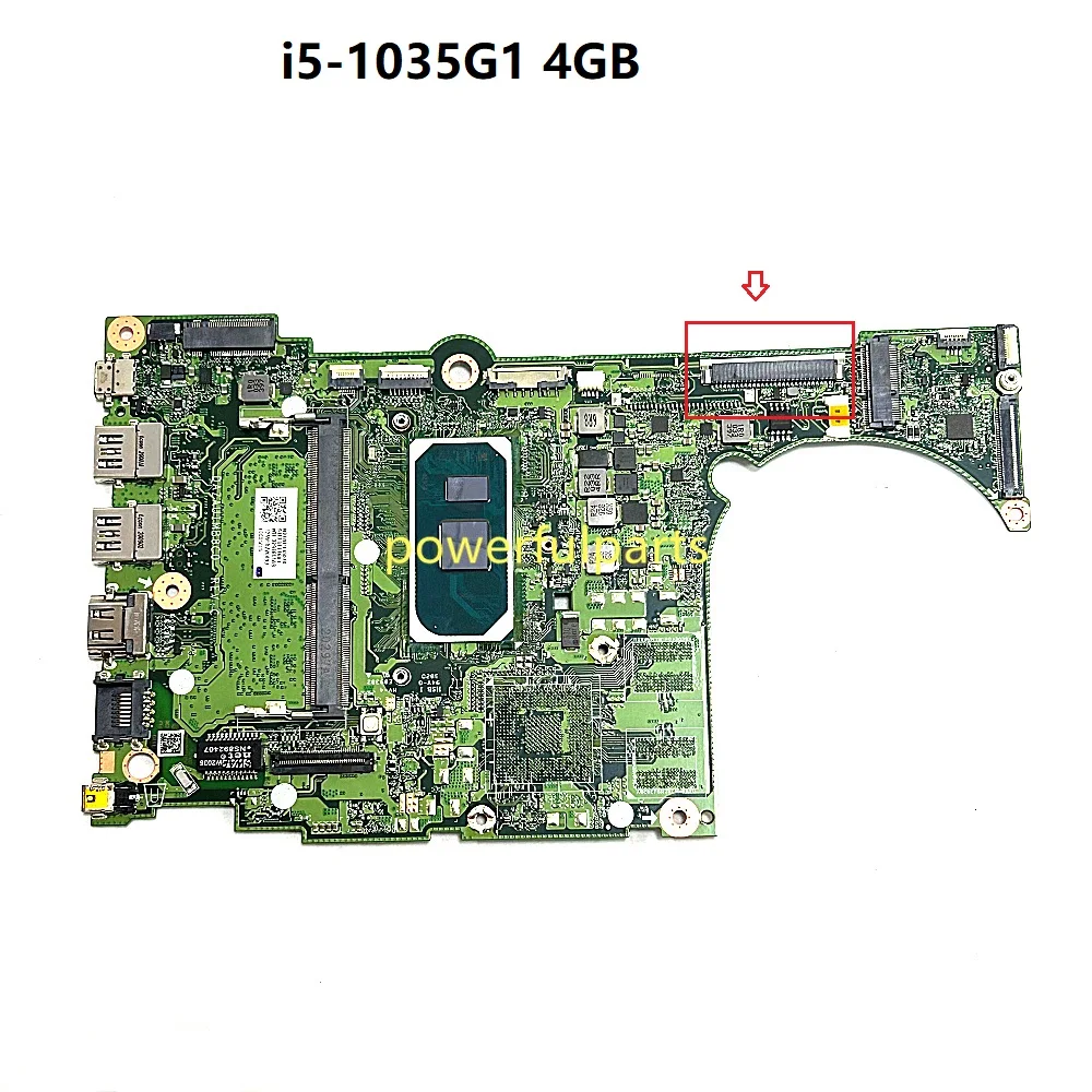 

For Acer Aspire A515-55 A315-57G Motherboard DAZAUIMB8C0 NBHSP11002 i5-1035G1 4GB CPU Working Good