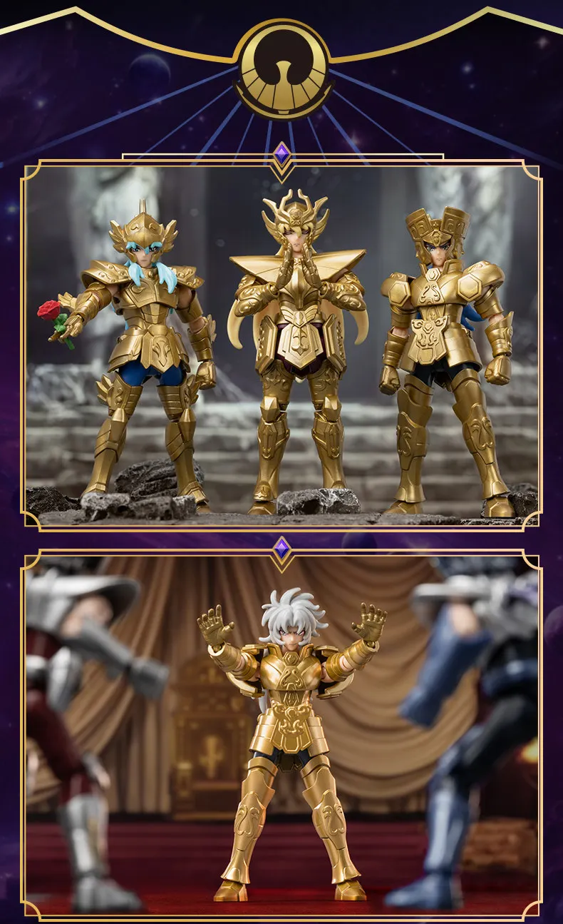 BLOKEES Gold Saints Wave 1-5 Sammelfigur mit Athena Pisces Aphrodite (Surplice) – versteckte Figur für Anime-Modelle, als Geschenk zum Geburtstag. – Detail 29