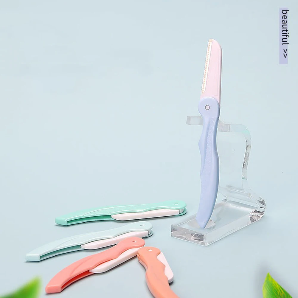 3 szt. Trymer do brwi, depilatory do twarzy dla kobiet, kieszonkowy nóż do usuwania włosów dla pań, golarka do twarzy i brwi.