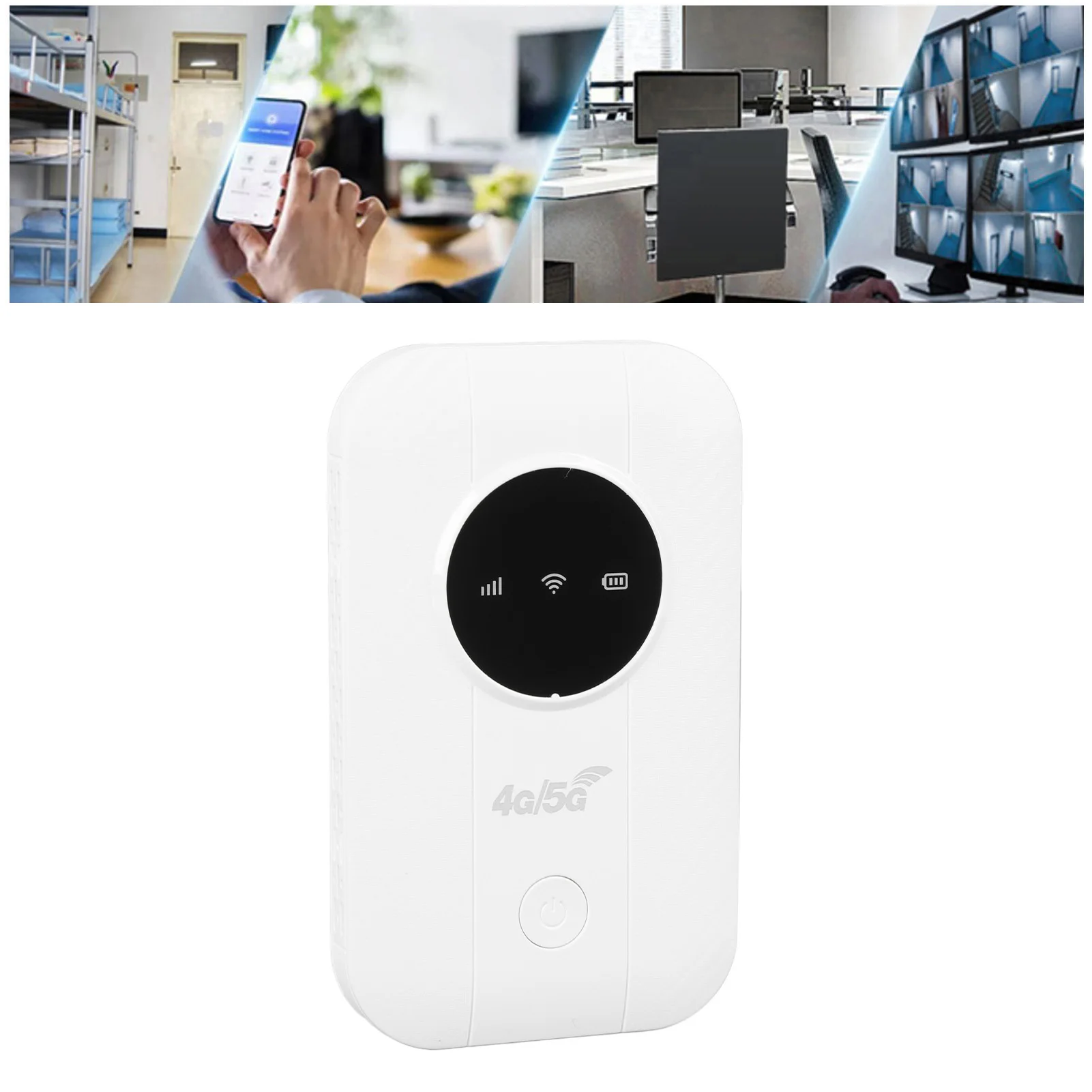 Portable 4G 5G Router with SIM Card Slot 4G LTE USB Modem 300Mbps Mobile Hotspot Connect Up to 10 Devices for Traveling Business