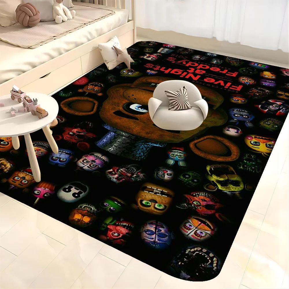 

F-Fnaf-Animatronics Bathroom Mat Retro Multiple Choice Living Room Kitchen Rug Non-Slip Bedside Mats