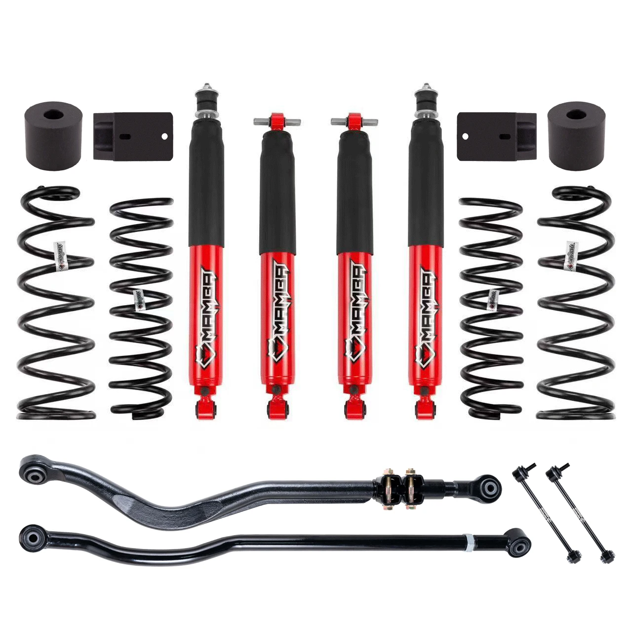 Mamba Foam Cell Hydraulic Suspension Lift Kit Adjustable Raise 2.5 Inches Adjustable Shock Absorbers For JEEP Wrangler JK