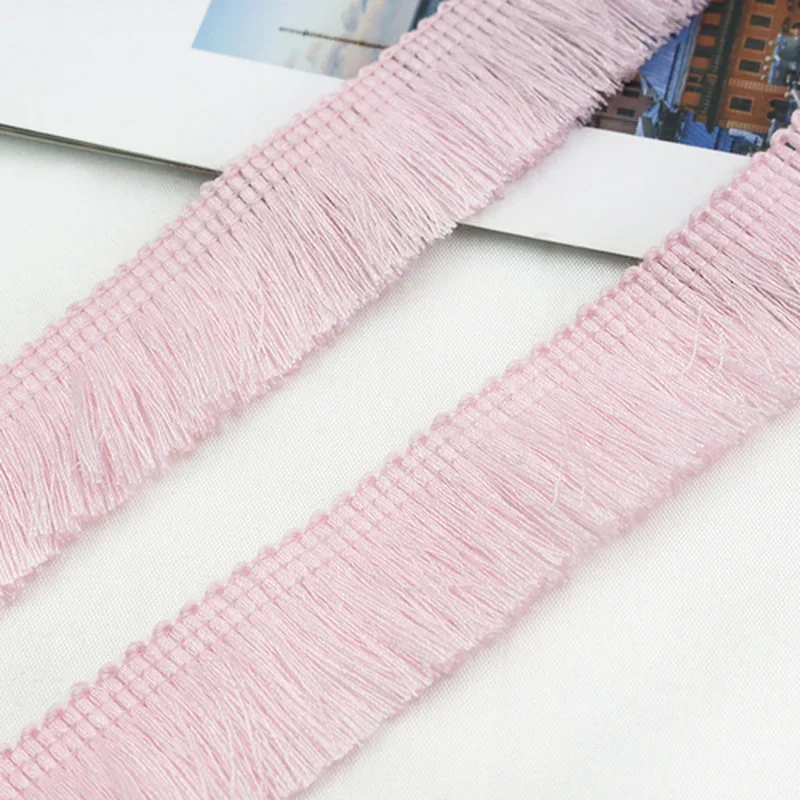 5 meters/lot Thicken Tassel Lace Fringe Trim Headgear Clothing Curtain Pillow Decoration Ribbon Colored Sewing Fringe 2.5cm