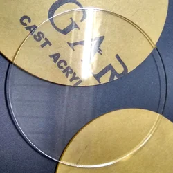 thick 2mm 3mm OD30mm to120mm Clear Cast Acrylic Circle Discs Plexiglass Sheets Round Perspex Cutting DI customized cutting