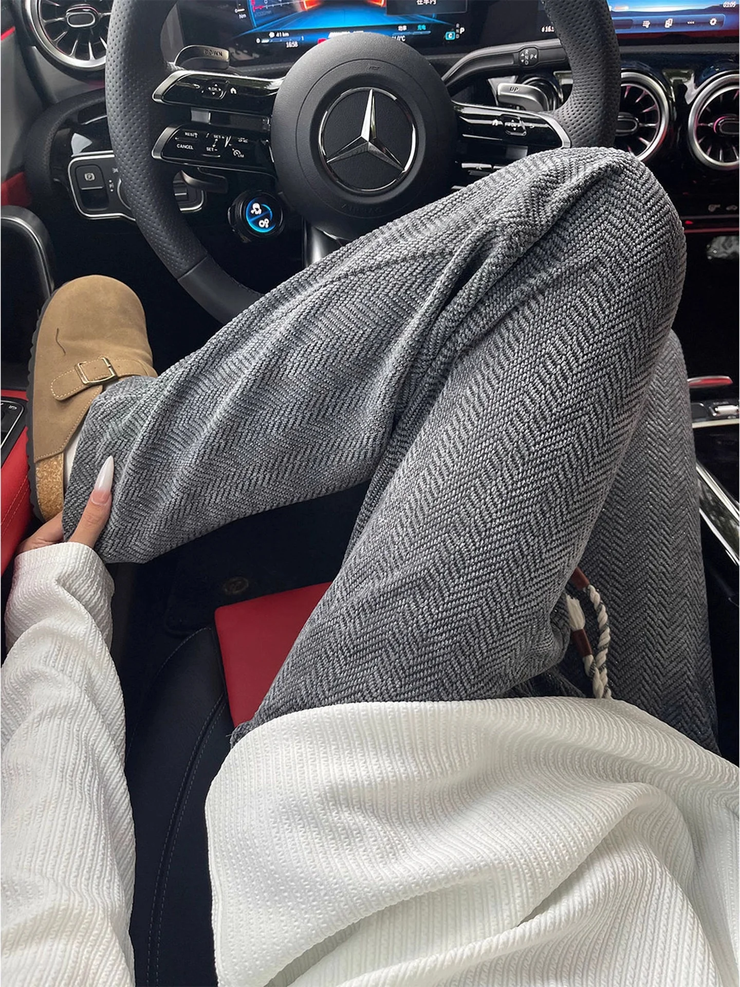 

Мужские трикотажные прямые брюки, осенние американские брюки, повседневные свободные брюки из полиэстера, мягкие удобные застежки-молния