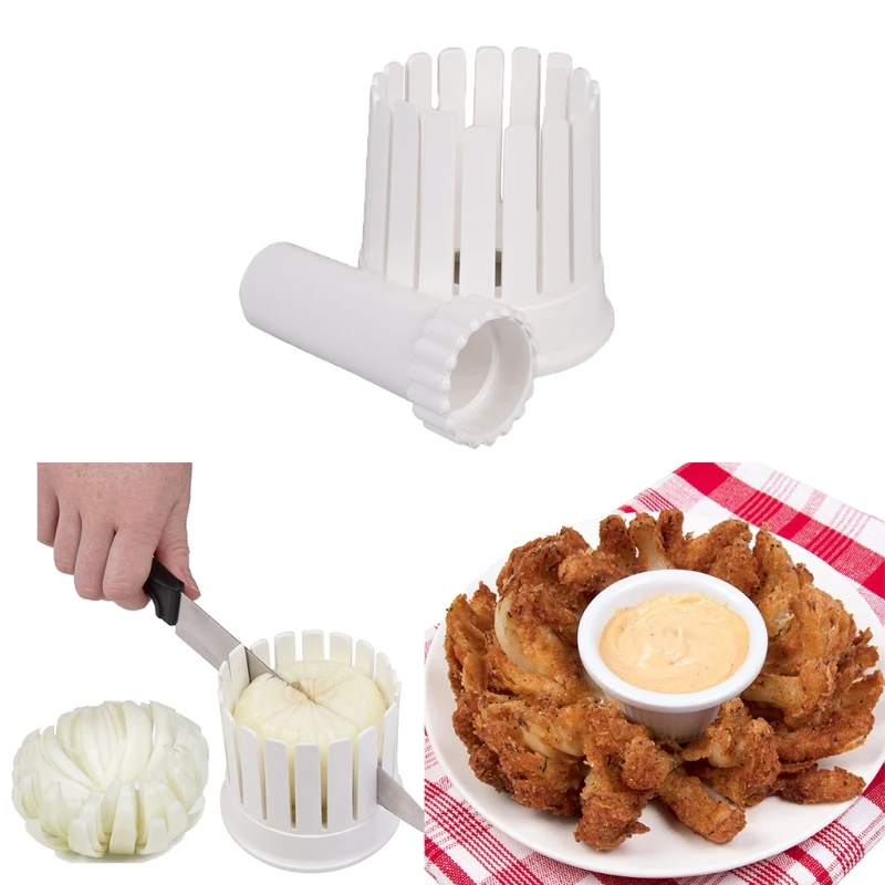 Onion Cutter Plastic Onion Slicer Cutter Blossom Maker Onion Chopper Convenient to Use and More Efficient Gift for Home