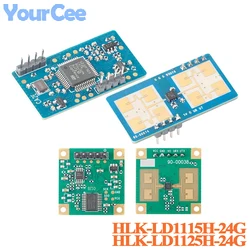 5pcs/1pc HLK-LD1115H LD1125H 24G Microwave Radar Sensor Detection Motion Module TTL Serial Communication Human Presence Sensor
