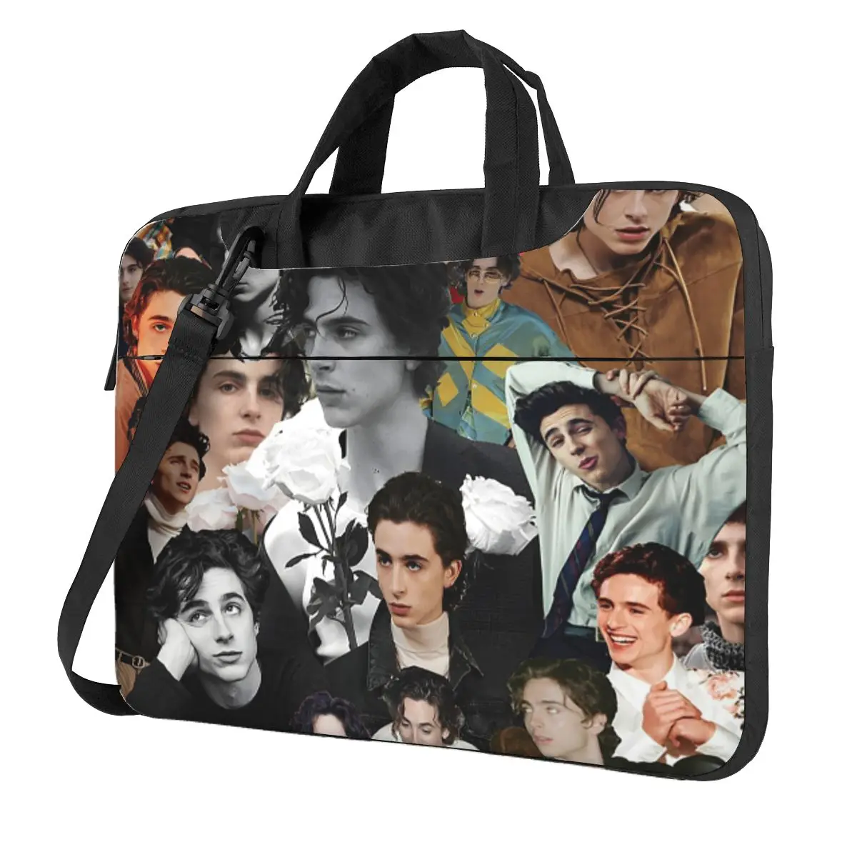 

Timothee Chalamet Collage (3) Crossbody Laptop Bag Case Computer Bag 13 14 15.6 Inch Notebook Pouch for Macbook Pro Lenovo
