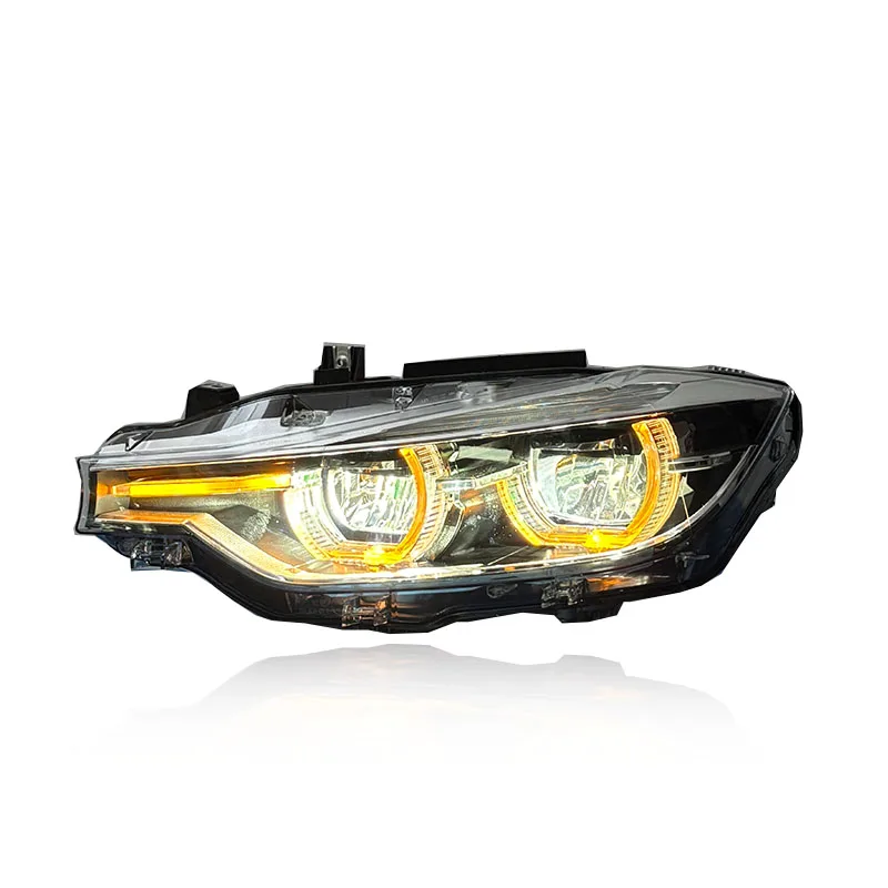 

Новые автозапчасти для BMW 3 серии F30 F35: светодиодные фары 2013-2015, модернизированные, с функцией «ангельских глаз», желто-белые, дневные ходовые огни (ДХО)