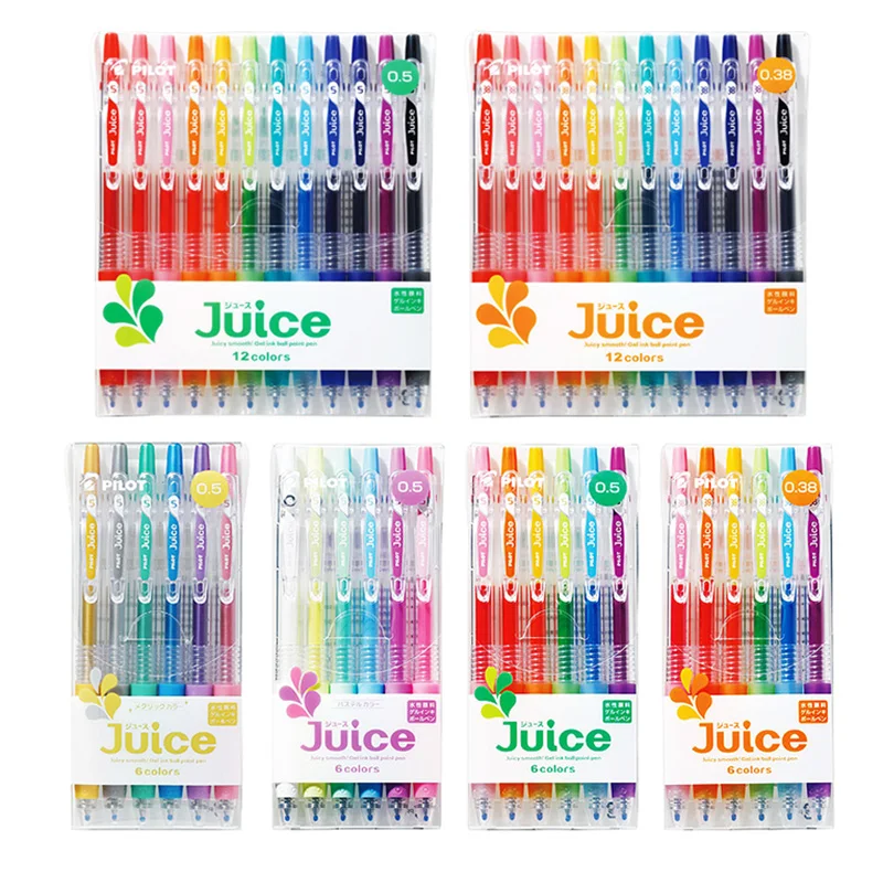 Imagem -06 - Suco Gel Pen Conjunto para Estudantes Papelaria Smooth Quick Dry Material Escolar de Escritório Japão Lju10ef Desenho 0.5 mm 0.38 mm