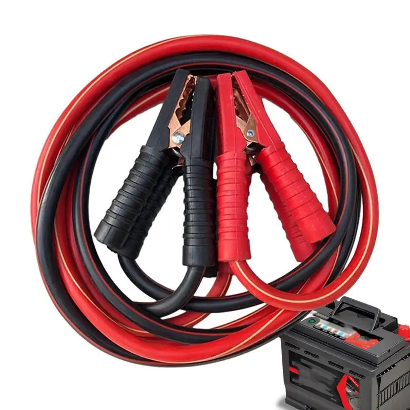 Car Battery Jump Cable Booster Cable Line Emergency Jump Starter Leads Van Truck Double-ended with Clamps Ignition System