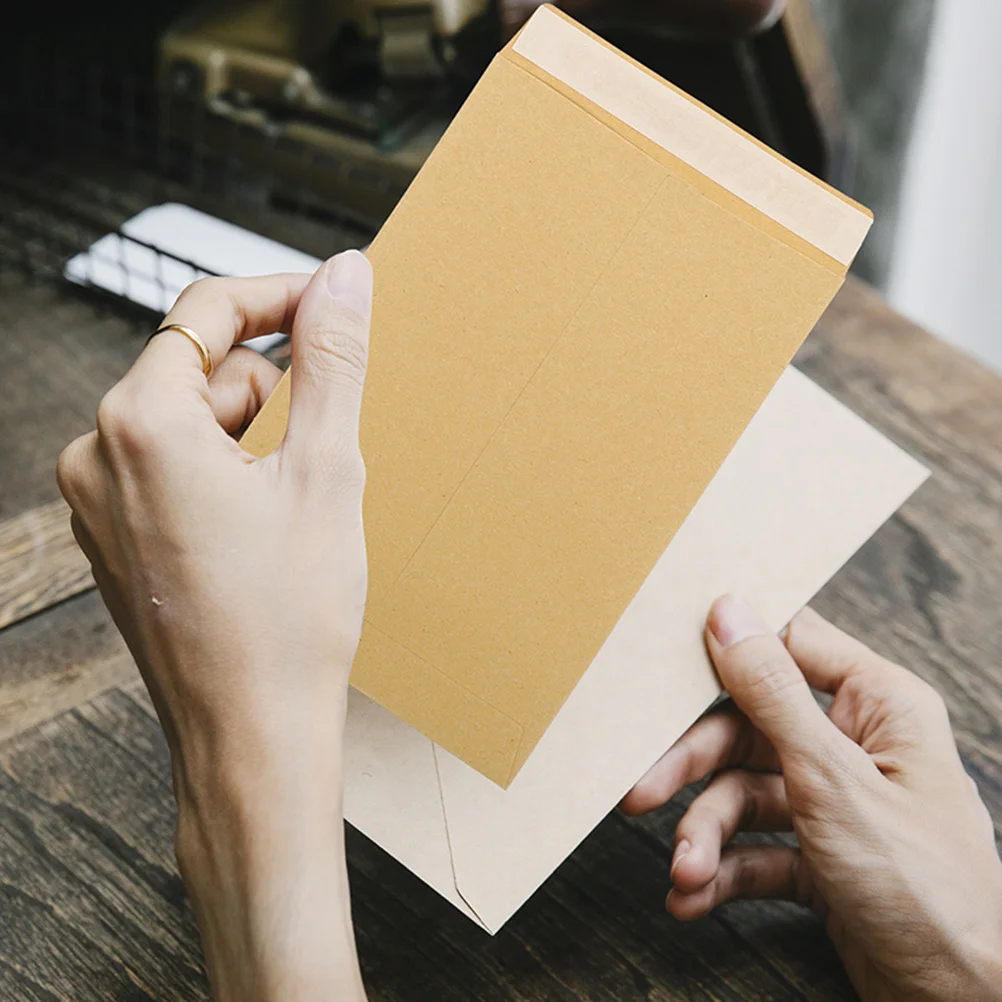 60Pcs Kraft Paper Self Adhesive Envelopes Small Multi-Use Money Organizer Cash Savings Organizer Budgeting Envelopes