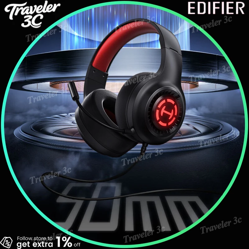 

Игровая гарнитура EDIFIER HECATE G15 Esports Gaming Edition с объемным звуком 7.1 и микрофоном, легкие наушники весом 206 г, подарок