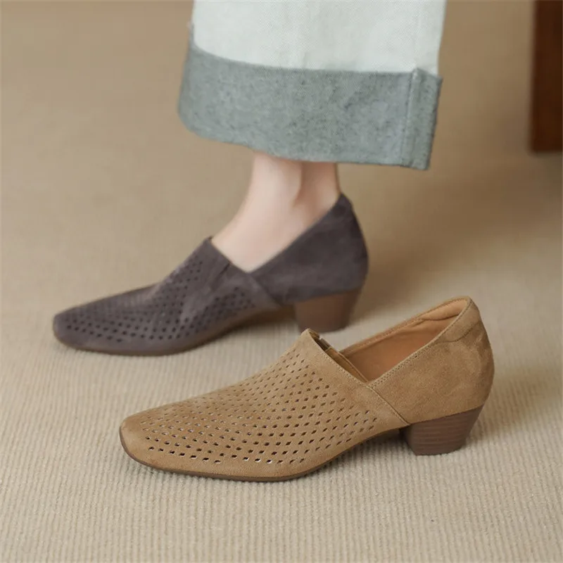 new-spring-autumn-sheep-suede-women-shoes-fashion-hollowed-out-round-toe-shoes-for-women-mid-heel-chunky-women-pumps-roman-shoes