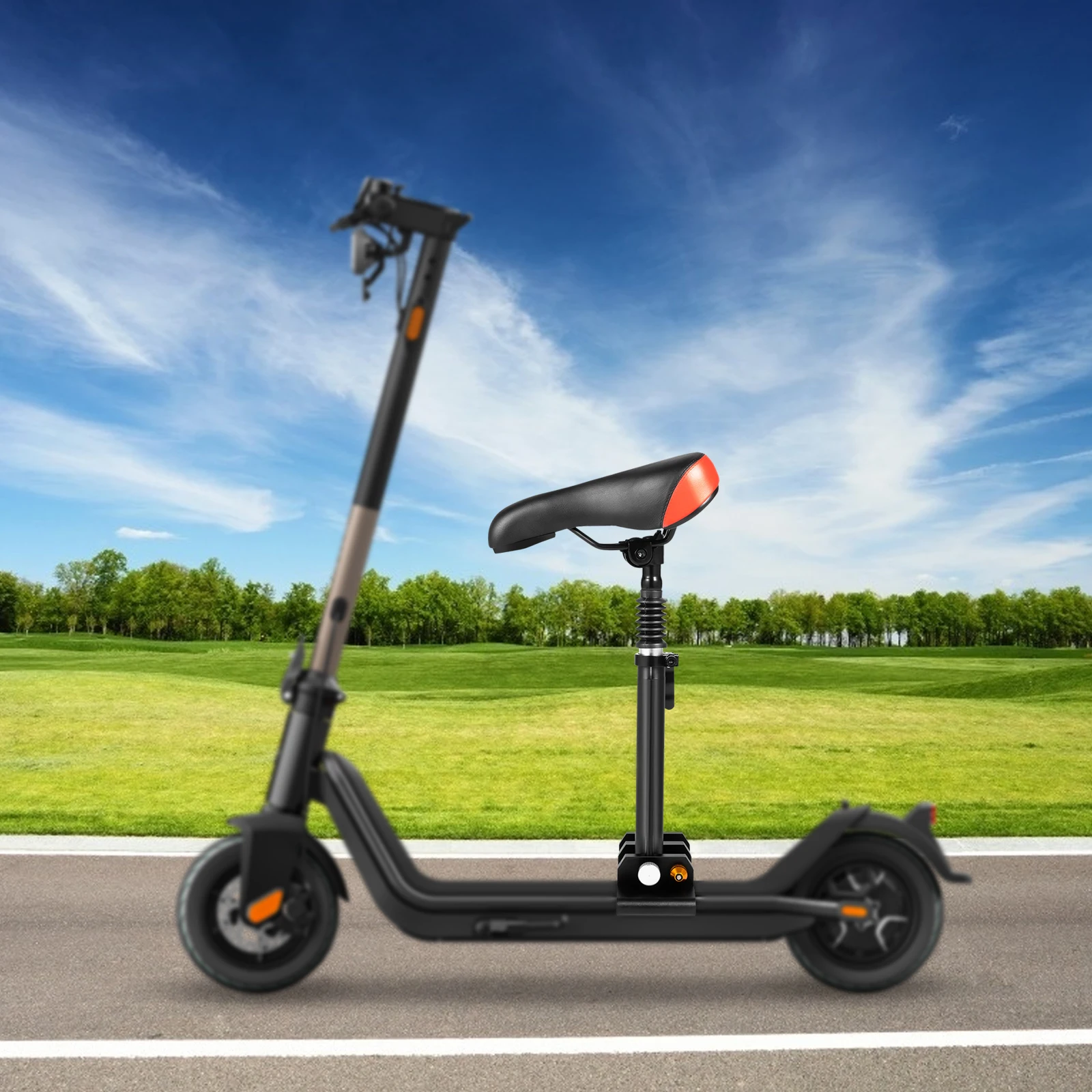 

Регулируемое сиденье для самоката для взрослых — подходит для электрических самокатов Xiaomi M365, подушка из полиуретана, алюминиевая рама, установка без инструментов