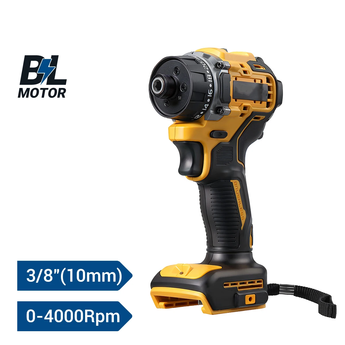 21+1 Gear Torque Cordless Screwdriver 10mm Chuck Brushless Electric Screwdriver 280N.m Electric Drill For DeWalt 20V Battery