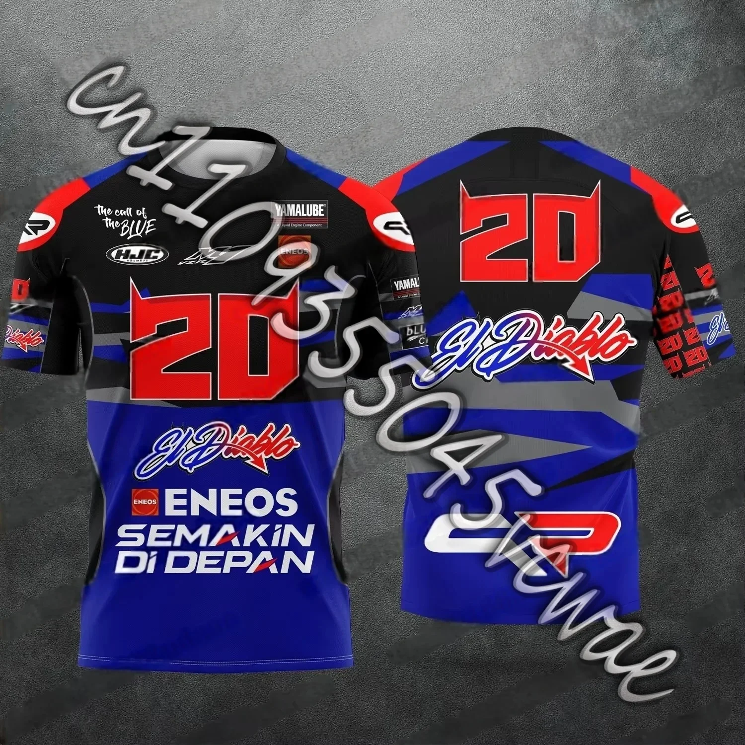 

MOTO Nouveau NO.20 Fabio Quartararo Passionné De Sport Automobile Hommes Enfants Commémoratif Mode D'été Respirant T-Shirt