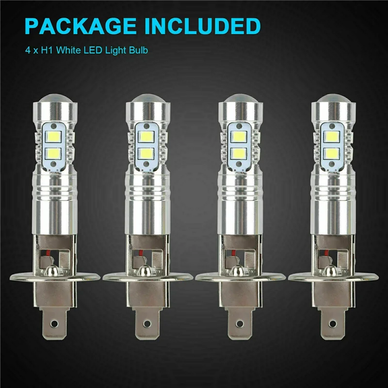 

8PCS H1 LED Headlight Fog Driving Light Bulbs 6000K Super White 200W