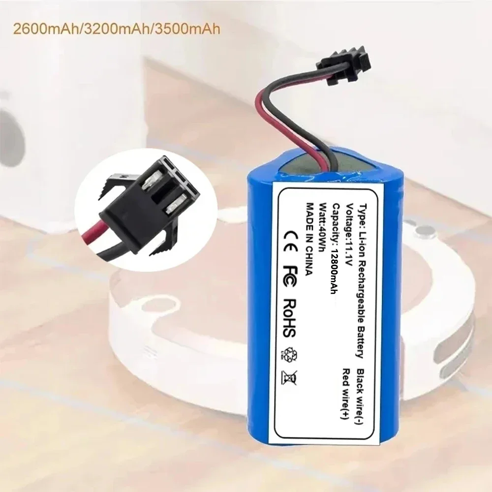 10.8V 11.1V Lithium Battery For CECOTEC For CONGA Slim 890,Wet Robotic Vacuum Cleaner Battery High Quality