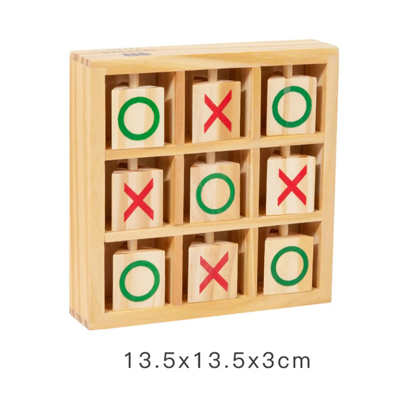 Tic TAC Toe juego de entretenimiento, piezas de ajedrez giratorias, ocio, rústico, inteligente, regalos únicos para adultos y familia