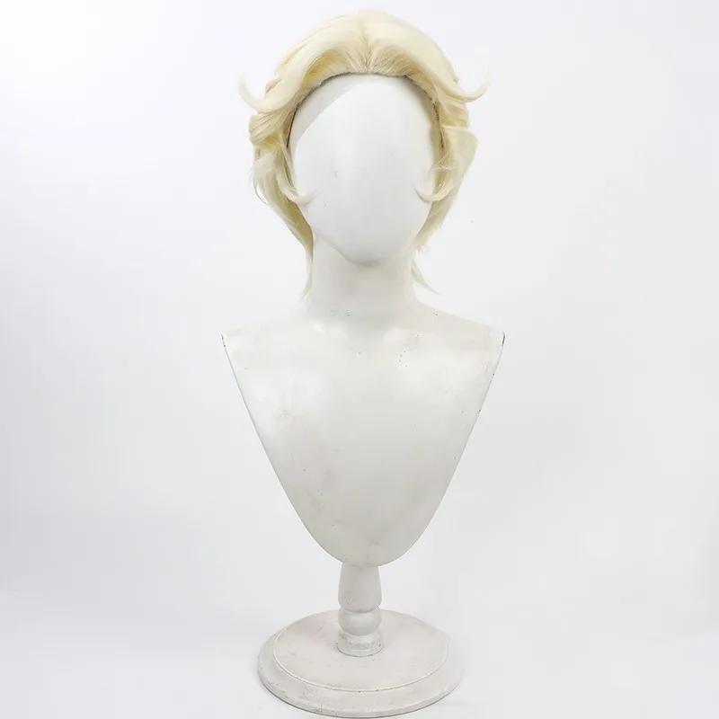 Identidade V Sobrevivente Papel Coração Mecânico peruca cosplay parte central amarela raízes provocadas presente de Halloween