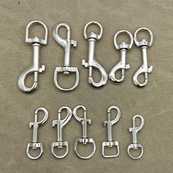 10pcs Round Bottom Metal Pet Buckle Swivel Lobster Clasp Dog Collar Snap Keychain For Pet Leads Leash DIY Hardware Accessories