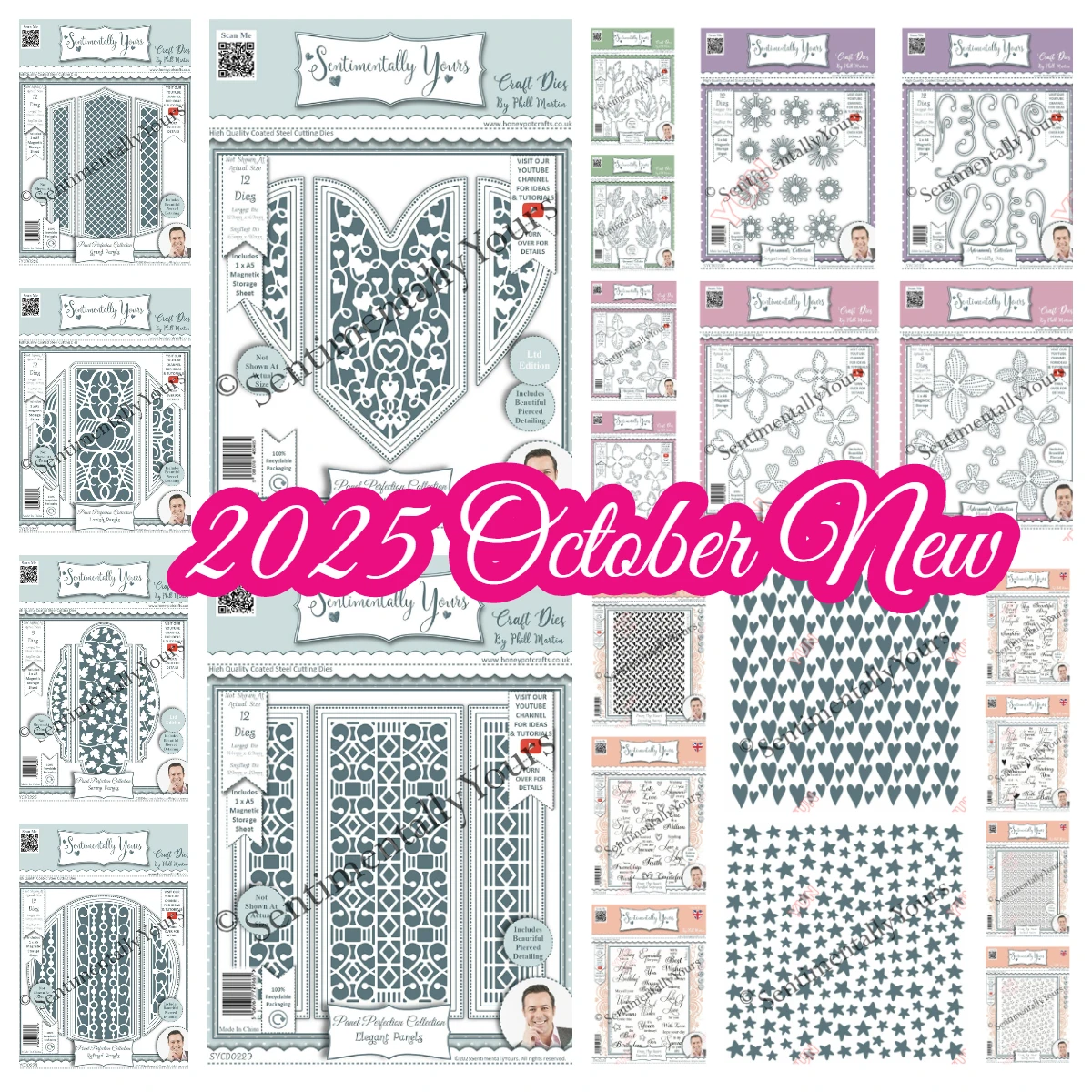 

2025 New Elegant Delicate A5 Die Set Panel Perfection Complete Bundle Dies DIY Christmas Gift Card Carft Stencils Handmade Die