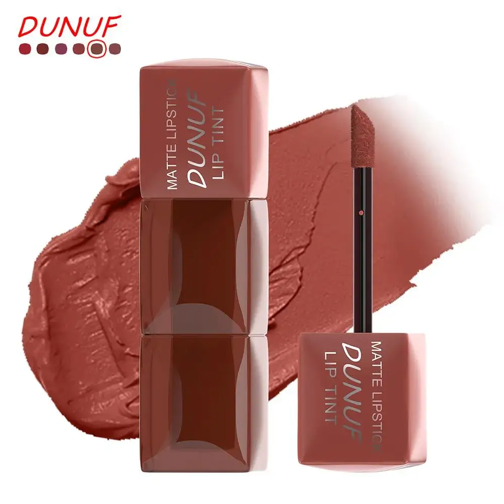 Velvet Matte Lip Gloss Hydrating Moisturizing Long Lasting Waterproof Non Sticky Lip Stain Nude Colors Lip Glaze