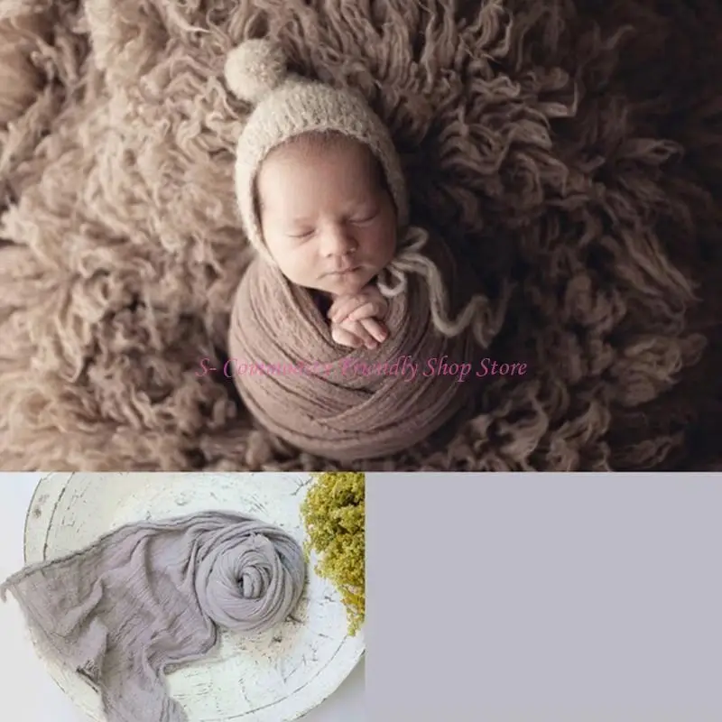 85AE Infant Photoshoot Props Swaddling Blanket DIY Photo Props Baby Photo Accessories