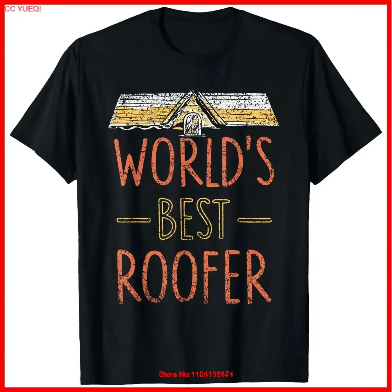 

World's Best Roofer Job Roofers Roofing Roof Black Cotton T Shirt S 5XL vintage Washed Casual Breathable Slightly Versatile