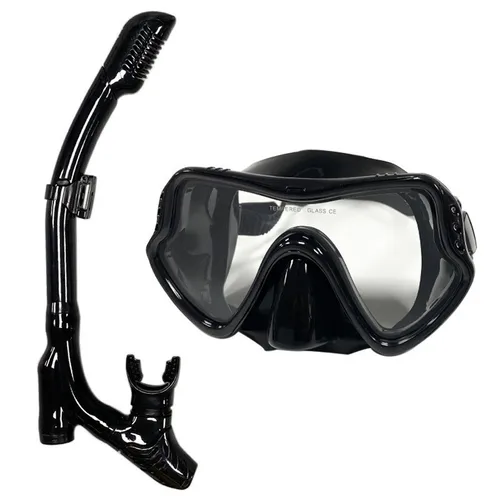 Conjunto de máscara de snorkel totalmente seco