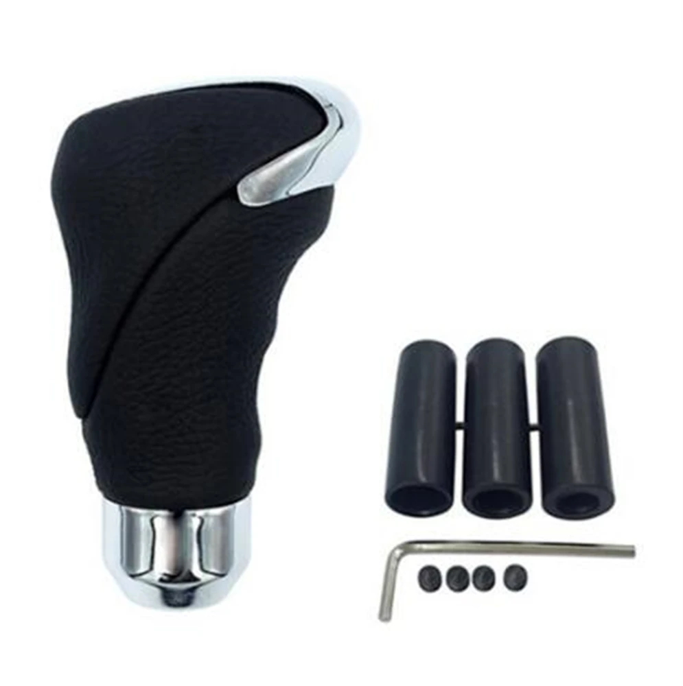 

Leather Car Manual Automatic Knob Gear Shift Knob Head Shifter Lever Stick Black New Fit For Honda Toyota Nissan Mitsubishi Ford