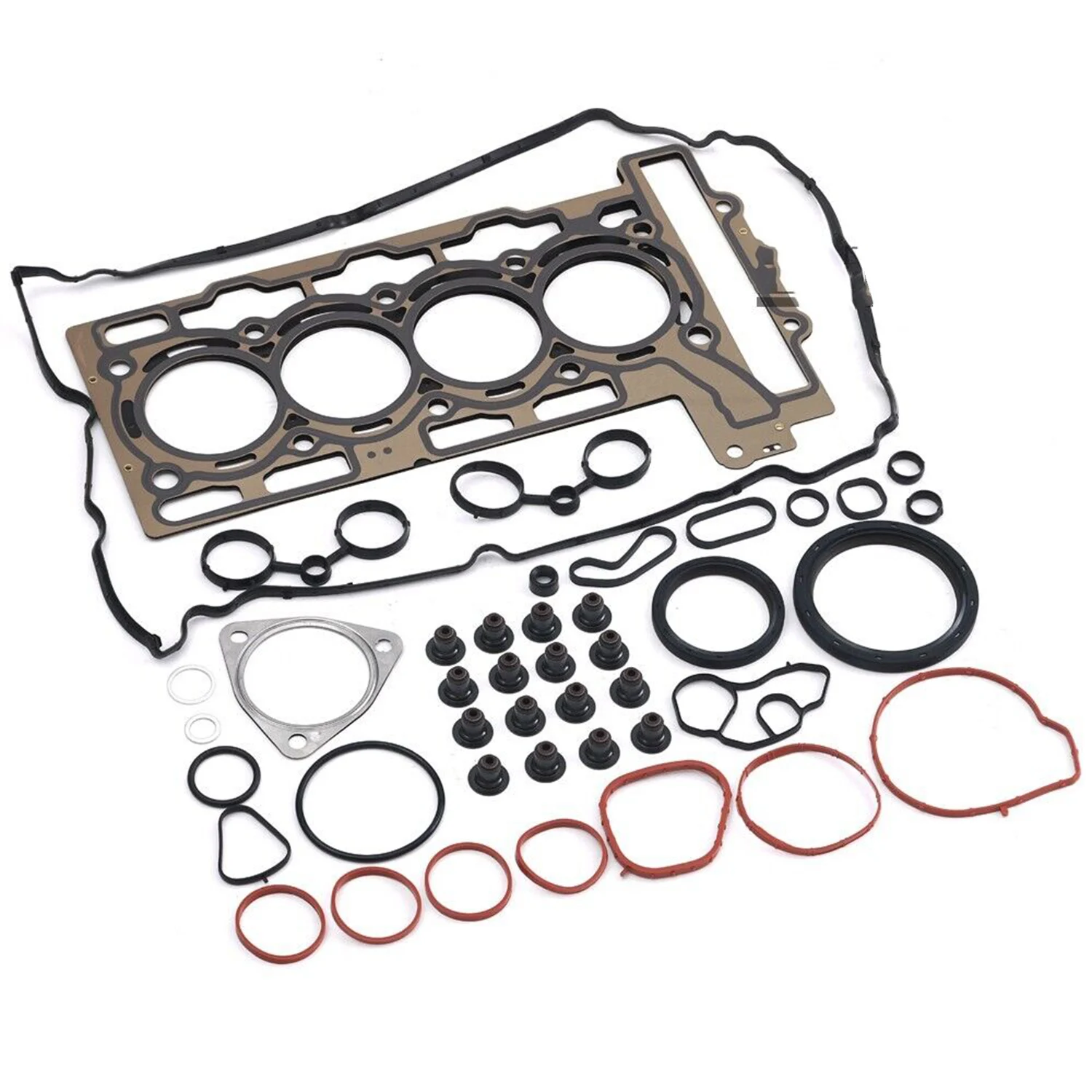 Peças de motor 4 peças pistões com anéis conjunto fit 1.6 t para bmw mini cooper clubman s jcw r55 r56 r57 n14b16a 1.6t l4 gás 11257566019