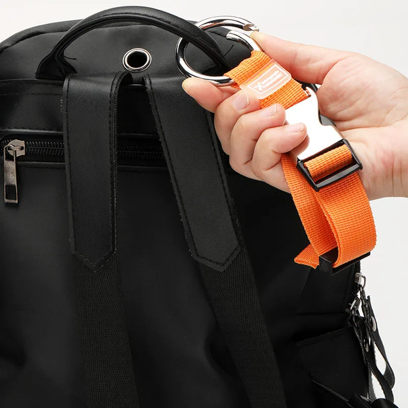 Anti-lost Strap Belt Keychain Buckle Carabiner Outdoor Travel Hang Bind Tie Clothes Bag With Luggage Case Boot Suitcase Together