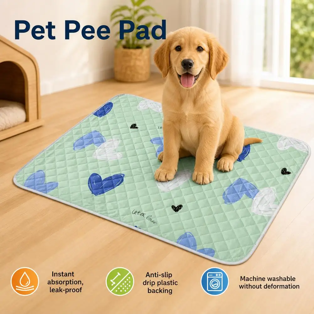 Pet Pee Pads Are Machine Washable Anti Slip Absorbent Reusable And Provide A Urine Barrier For Pet Products