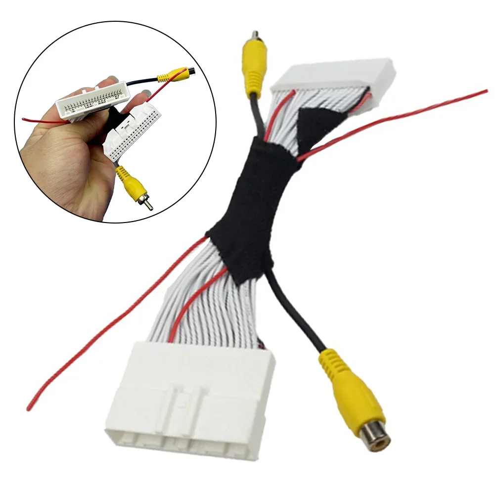 40Pin Car Reversing Rear View Camera Convert Cable Adapter For RCA Adapter Cable Harness For Nissan Sylphy