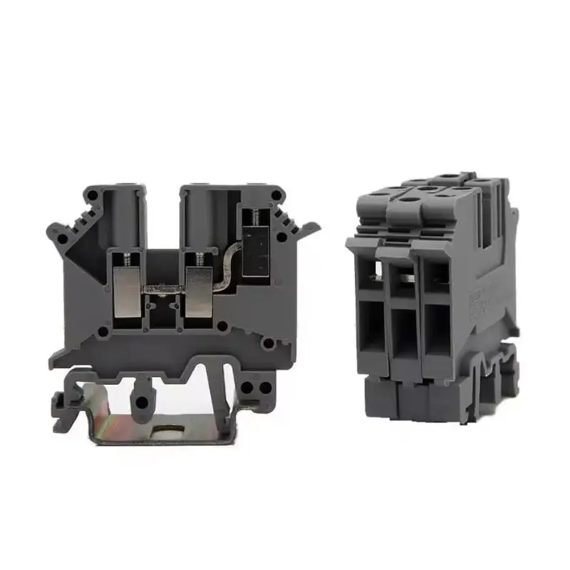 40pcs UK 5N Twin 500V/32A 4mm² Din rail Terminal Block with connection Double Out Approved by U/L CE RoHS