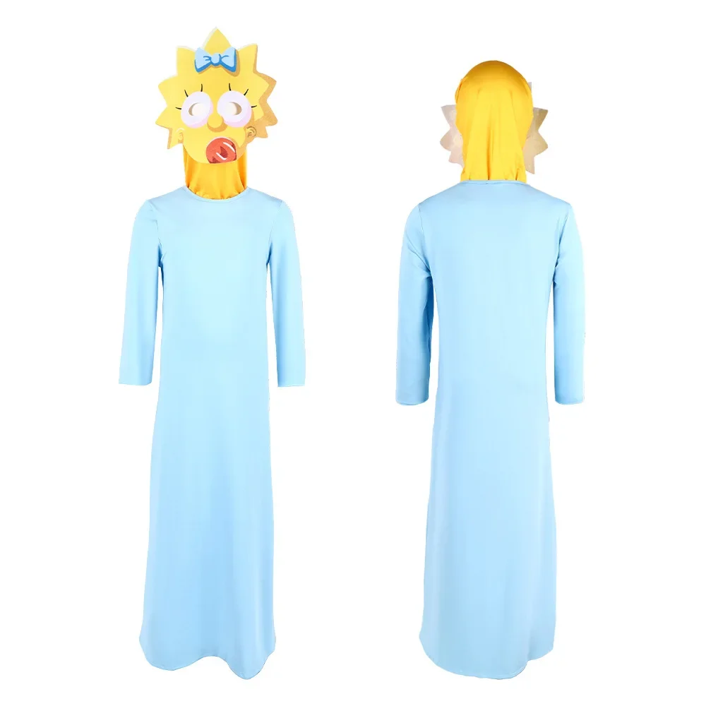 The Simpsons Costume Anime Bart Lisa Marge Homer Simpsons Cosplay Birthday Party Dress Cartoon Halloween Costume Adult Kids