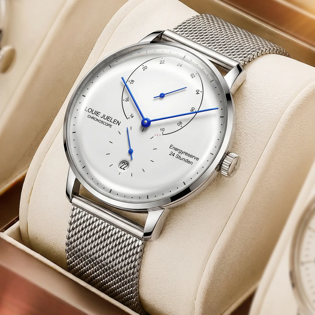 Watches For Men's Calendar Waterproof Quartz Watch Curved Reinforced Glass Fashion Simple Business Wristwatch Clock